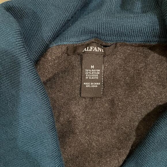 NEW Alfani Colorblock Cowl Neck Ruched Layering Tri-Tone Relaxed Sweater M NWT - Picture 13 of 14